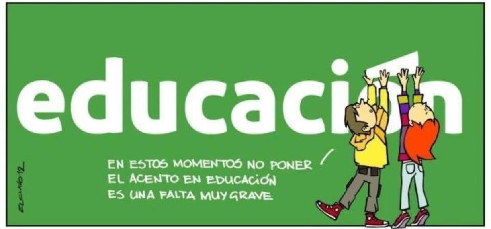 Lecciones que nos da la Vida: No poner acento en Educación es una falta muy grave