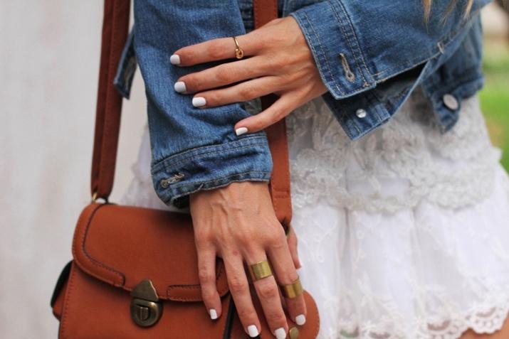 White nails trend by fashion blogger Mónica Sors, Mes Voyages à Paris blog
