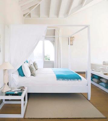 Blanco + Turquesa = Deco