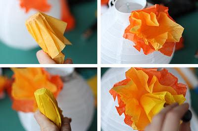 DIY... lamparas de papel