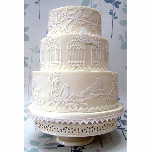 torta de casamieento con laser cut