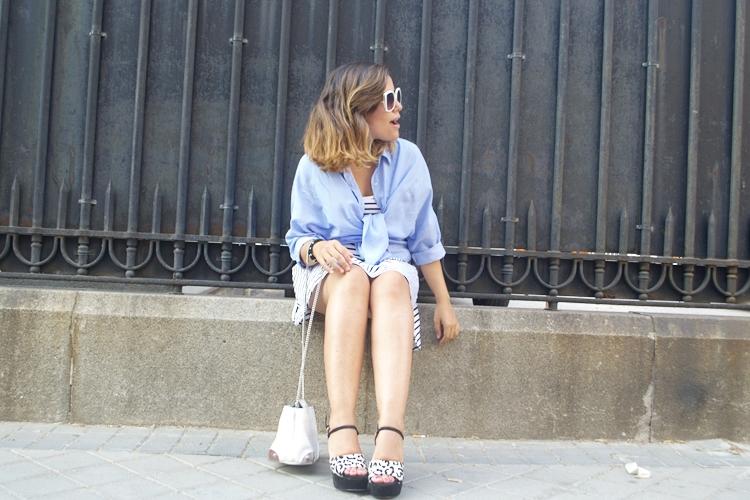 Navy, Sky Blue, Leopard