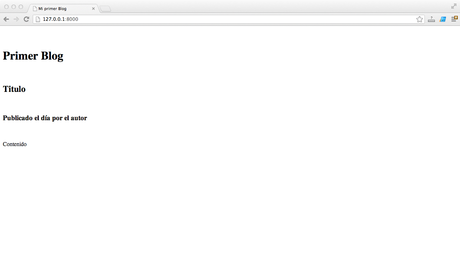 Vistas Dinámicas Pagina basica