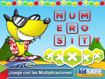 Sorteo de la nueva app niños Numerosity: ¡Juega con las Multiplicaciones! para iPad app niños Numerosity Juega con las Multiplicaciones