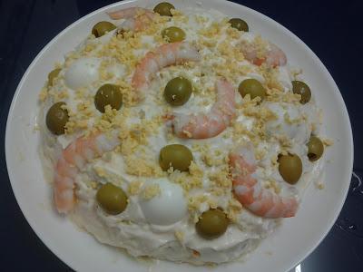 Ensaladilla con langostinos