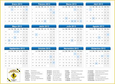 calendario laboral 2013