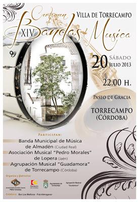 la Banda Municipal de Música de Almadén participa en el XIV Certamen de Bandas de Música Villa de Torrecampo