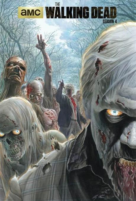 Primer tráiler de Walking Dead 4ª temporada y póster de Alex Ross The Walking Dead Season 4 poster Alex Ross