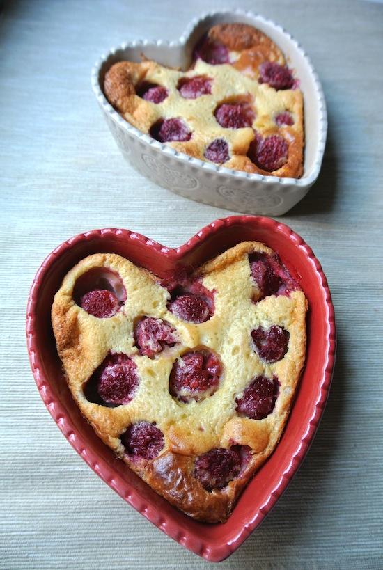 Clafoutis de frambuesas