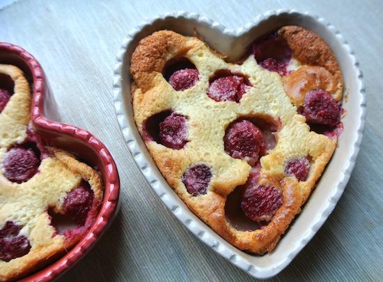 Clafoutis de frambuesas
