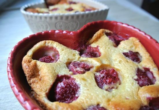 Clafoutis de frambuesas