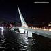 Puente de la Mujer en Puerto Madero de noche