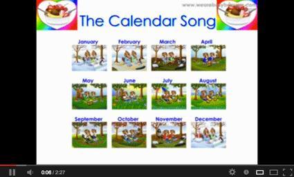 song of calendar Momento musical: minimomentos musicales