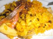 Paella tres pastel atún piña