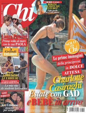 Carlota Casiraghi muestra su embarazo en portada de la revista Chi