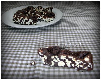 BARRITAS DE CHOCOLATE CON PALOMITAS