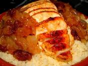 Cuscus semidulce pollo cebolla caramelizada datil
