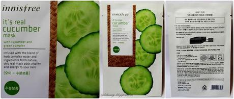 innisfree real mask cucumber paper mask mascarilla rubibeauty sasa