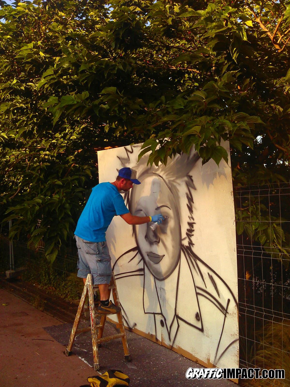 Graffiti Mural en el Festival Cruïlla Barcelona 2013