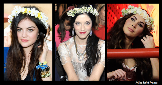 Tendencia diademas de flores