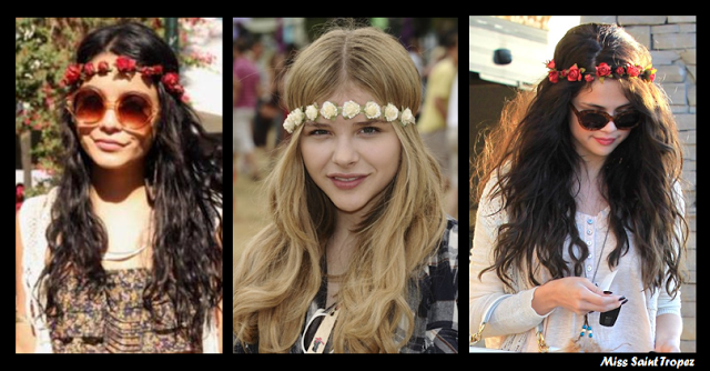 Tendencia diademas de flores