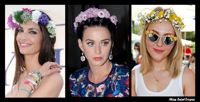 Tendencia diademas de flores