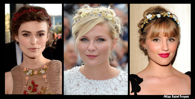 Tendencia diademas de flores