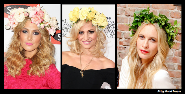 Tendencia diademas de flores