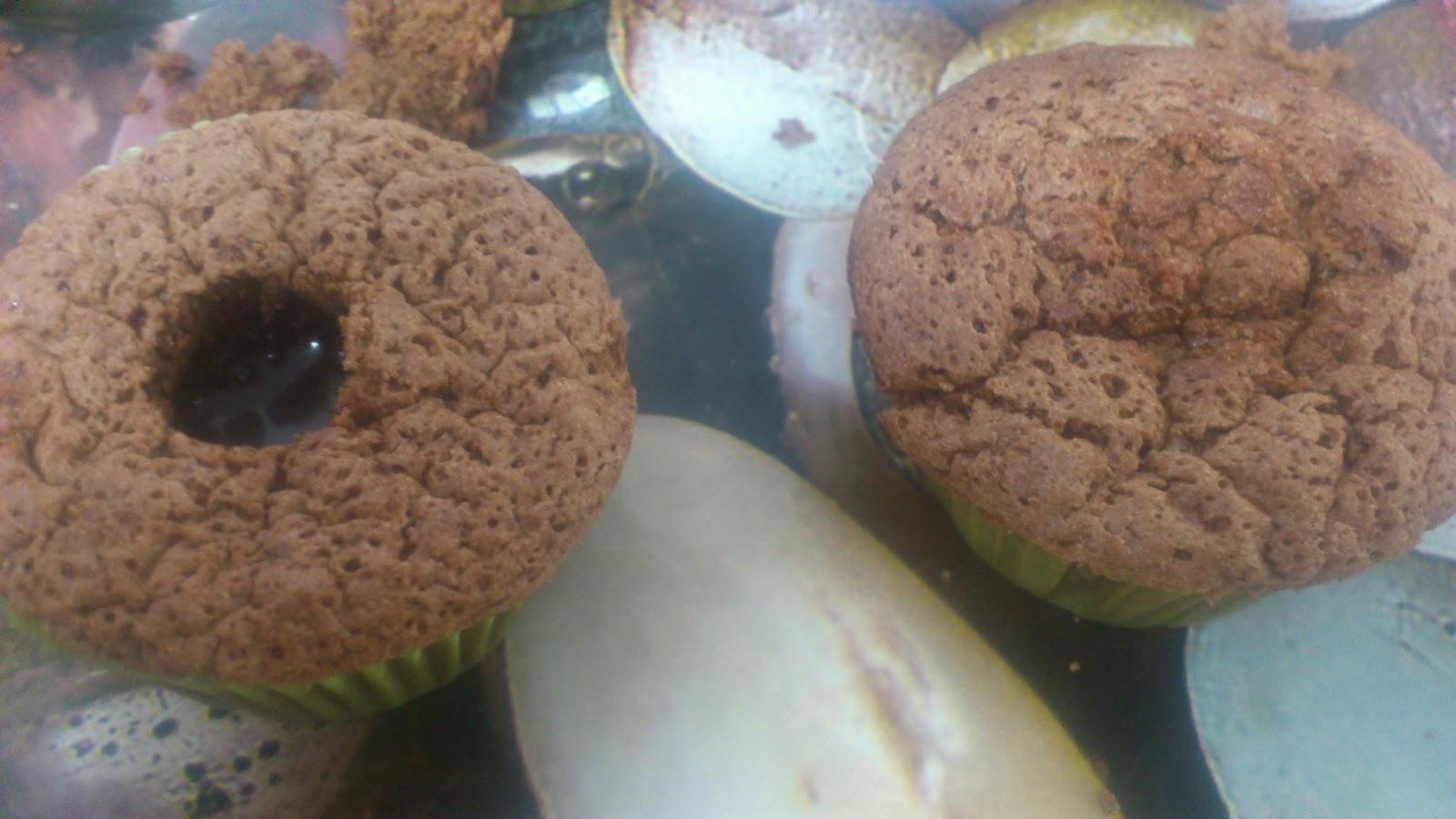 Como rellenar cupcakes de chocolate.