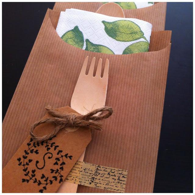 DIY: sobres para cubiertos - cutlery envelopes