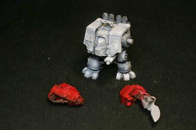 Capas de Gris Claro y Fire Red en el Dreadnought
