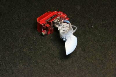 inicio del pintado del arma de energía