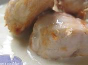 Pollo salsa roquefort flambeada