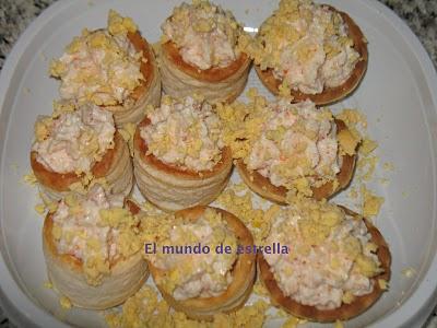 Rellenos para canastillas o voulavanes