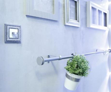 Ikea hack: barra de cortina y escurrecubiertos para las macetas Ikea hack: barra de cortina y escurrecubiertos para las macetas