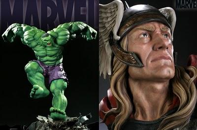 Nuevas figuras de Thor y Hulk de Sideshow