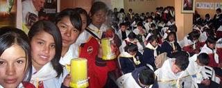 En Cuzco: 60 escolares participaron en colecta pública del óbolo de San Pedro