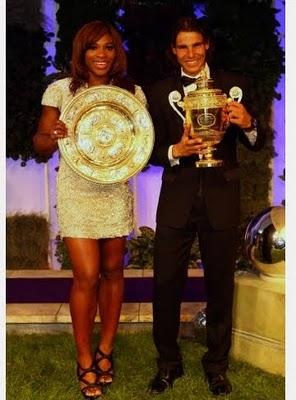 Rafa Nadal y Serena Williams en la Gala de Ganadores de Wimbledon. Analizamos su look