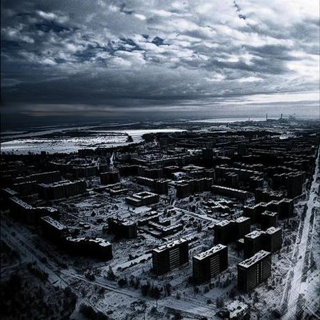 Vista aérea de la ciudad abandonada de Propyat, Ucrania. Foto: WebUrbanist