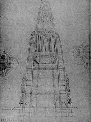 Gaudí en New York: Algunos Bocetos del Hotel anticipado Un Siglo