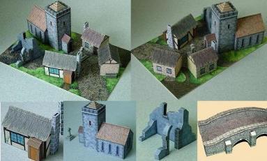 villa-medieval Papercraft Villa Medieval