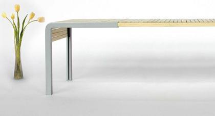 mesa extensible_02 Mesa extensible con sistema de persiana.