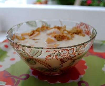 Yogur casero con leche del día, para cenar de dieta