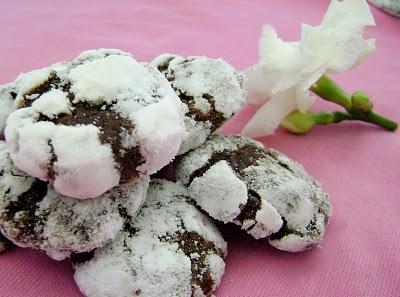 GALLETAS CRAQUELADAS - CRINKLES DE CHOCOLATE