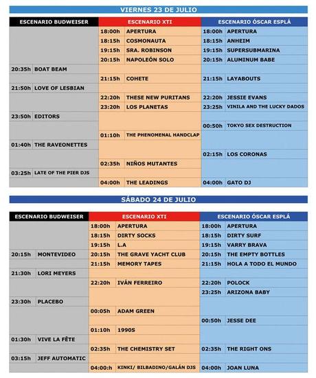 lowhorarios Cambian los horarios del Low Cost Festival 2010