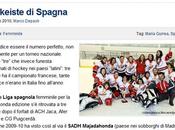 hockey hielo femenino español, protagonista prensa especializada italiana.