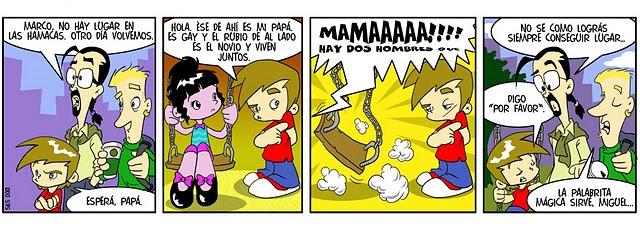 Comic a favor del matrimonio gay‏