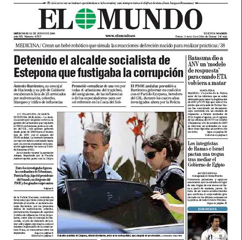 Detención alcalde socialista de Estepona