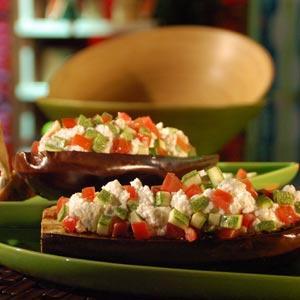 Receta de berenjenas rellenas con hortalizas y mango Receta de berenjenas rellenas con hortalizas y mango