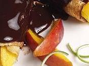 Crêpes mango salsa chocolate